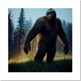 Sasquatch in Nature Posters and Art